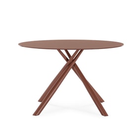 MESA REDONDA LEXA 120CM TERRACOTA PIE TERRACOTA miniatura 5
