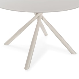 MESA REDONDA LEXA 120CM CREMA PIE CREMA miniatura 3