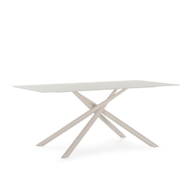 MESA RECT. LEXA 180CM CREMA PIE CREMA miniatura 1