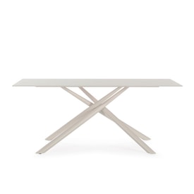 MESA RECT. LEXA 180CM CREMA PIE CREMA miniatura 5