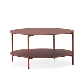 MESA CENTRO REDONDA DAVI 80CM TERRACOTA