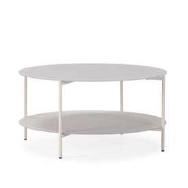 MESA CENTRO REDONDA DAVI 80CM CREMA miniatura 6