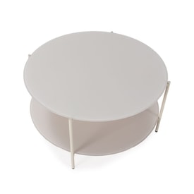 MESA CENTRO REDONDA DAVI 80CM CREMA miniatura 7