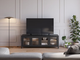 MUEBLE TV ALESSANDRA 4P 150CM NEGRO miniatura 5
