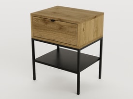 MESITA SALI 1C ROBLE-UD/NEGRO