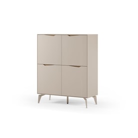 Mueble Auxiliar Alto Jaden 4 Puertas Crema miniatura 5