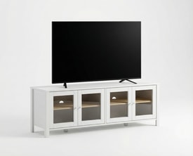 MUEBLE TV ALESSANDRA 4P 150CM BLANCO/ROBLE