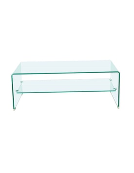 Mesa CHALLENGER, baja, cristal curvado, 110x55 cms miniatura 2