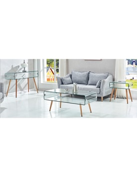 Mesa HOLANDA, madera, cristal, 110x55 cms miniatura 2