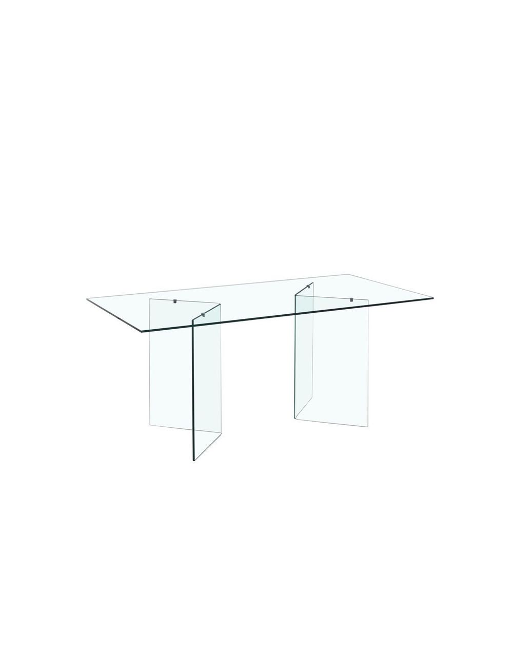 Mesa MISTICA, cristal, 150x90 cms