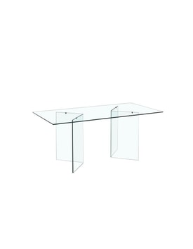 Mesa OTISH, cristal 180x90 cms
