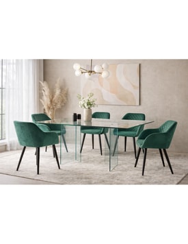 Mesa OTISH, cristal 180x90 cms miniatura 2