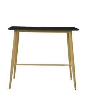 Mesa alta GOBBI, metal, negra, 120 x 60 cms