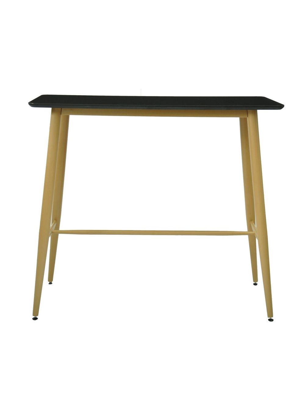 Mesa alta GOBBI, metal, negra, 120 x 60 cms