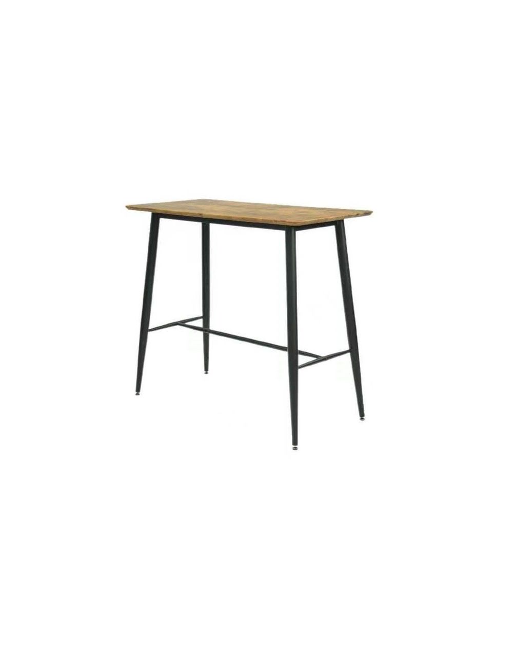 Mesa alta NITRA, metal, tapa DM 6064 vintage, 120 x 60 cms