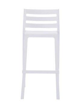Taburete MADEIRA, apilable, polipropileno blanco miniatura 2