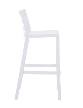 Taburete MADEIRA, apilable, polipropileno blanco miniatura 3