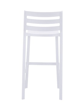 Taburete MADEIRA, apilable, polipropileno blanco miniatura 4