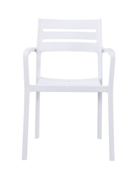 Sillón MADEIRA, apilable, polipropileno blanco miniatura 2