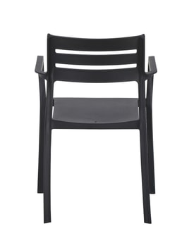 Sillón MADEIRA, apilable, polipropileno negro miniatura 4