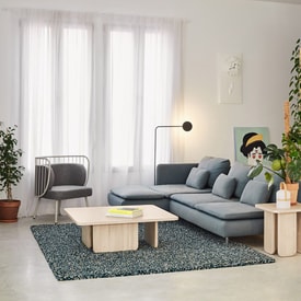 Mesa de centro Arq en acabado natural claro