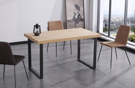 Mesa Comedor Natural 140X80 Cm Color Marrón miniatura 2