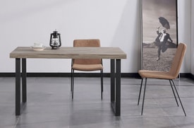 Mesa Comedor Natural 140X80 Cm Color Marrón miniatura 3