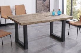 Mesa Comedor Fija 160 X 100 Cm Marrón miniatura 4