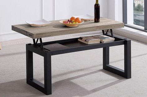 Mesa Centro Elevable Marrón