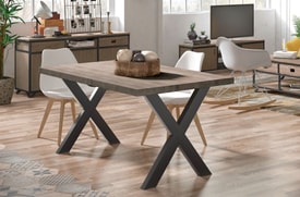 Mesa Comedor Fija Color Marrón miniatura 4