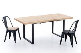 Mesa Comedor Extensible Natural Roble miniatura 4
