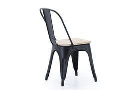 Silla Comedor Negra Asiento miniatura 3