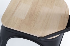Silla Comedor Negra Asiento miniatura 4