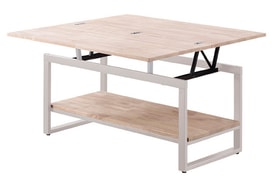 Mesa Centro Elevable Roble