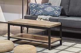 Mesa Centro Elevable Y Extensible Color Marrón miniatura 6