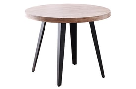 Mesa Comedor Redonda 100 Cm Color Marrón