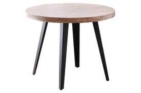 Mesa Comedor Redonda 100 Cm Color Marrón miniatura 2