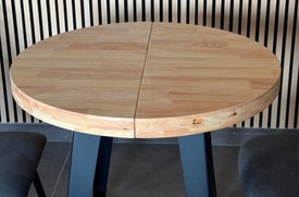 Mesa Comedor Redonda Extensible Roble Nordish miniatura 3