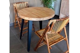Mesa Comedor Redonda Extensible Roble Nordish miniatura 4