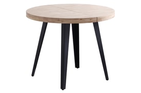 Mesa Comedor Redonda Extensible Roble miniatura 2