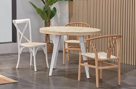 Mesa Comedor Redonda Extensible Roble Nordish 100-180 Cm miniatura 6