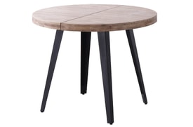 Mesa Comedor Redonda Extensible Roble miniatura 2
