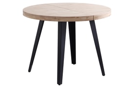Mesa Comedor Redonda Extensible Roble miniatura 2