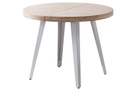 Mesa Comedor Redonda Extensible Roble miniatura 2