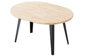 Mesa Comedor Redonda Extensible Roble miniatura 3
