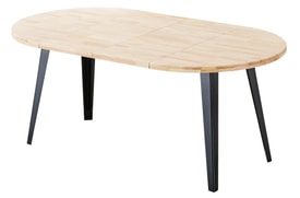 Mesa Comedor Redonda Extensible Roble miniatura 4