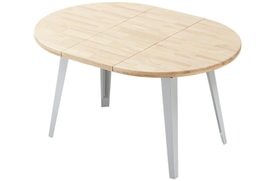 Mesa Comedor Redonda Extensible Roble miniatura 3