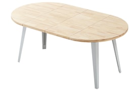 Mesa Comedor Redonda Extensible Roble miniatura 4
