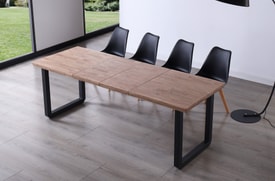 Mesa Comedor Extensible Roble miniatura 5