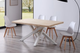 Mesa Comedor Fija Roble Nordish 160X100 Cm miniatura 3